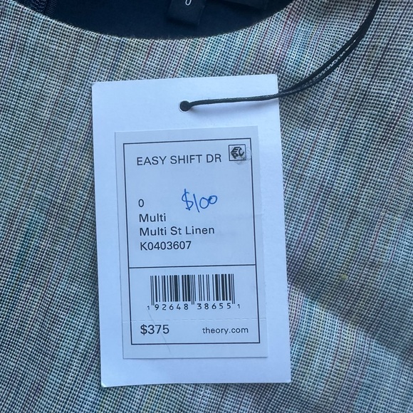 NWT Theory Easy Shift Dress Size 0 - Picture 3 of 6